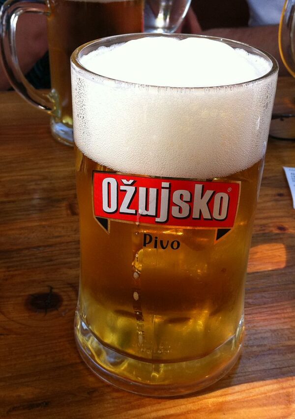 Ožujsko beer In Rab Town, Croatia